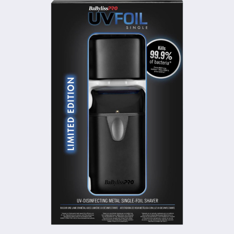 Babyliss Matte Black UV Single Foil Limited Ed. Shaver
