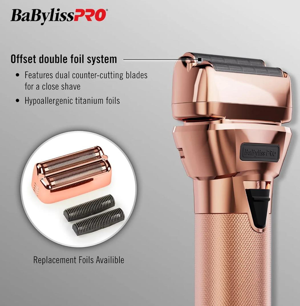 Babyliss Rose Gold Fx One Battery System Shaver