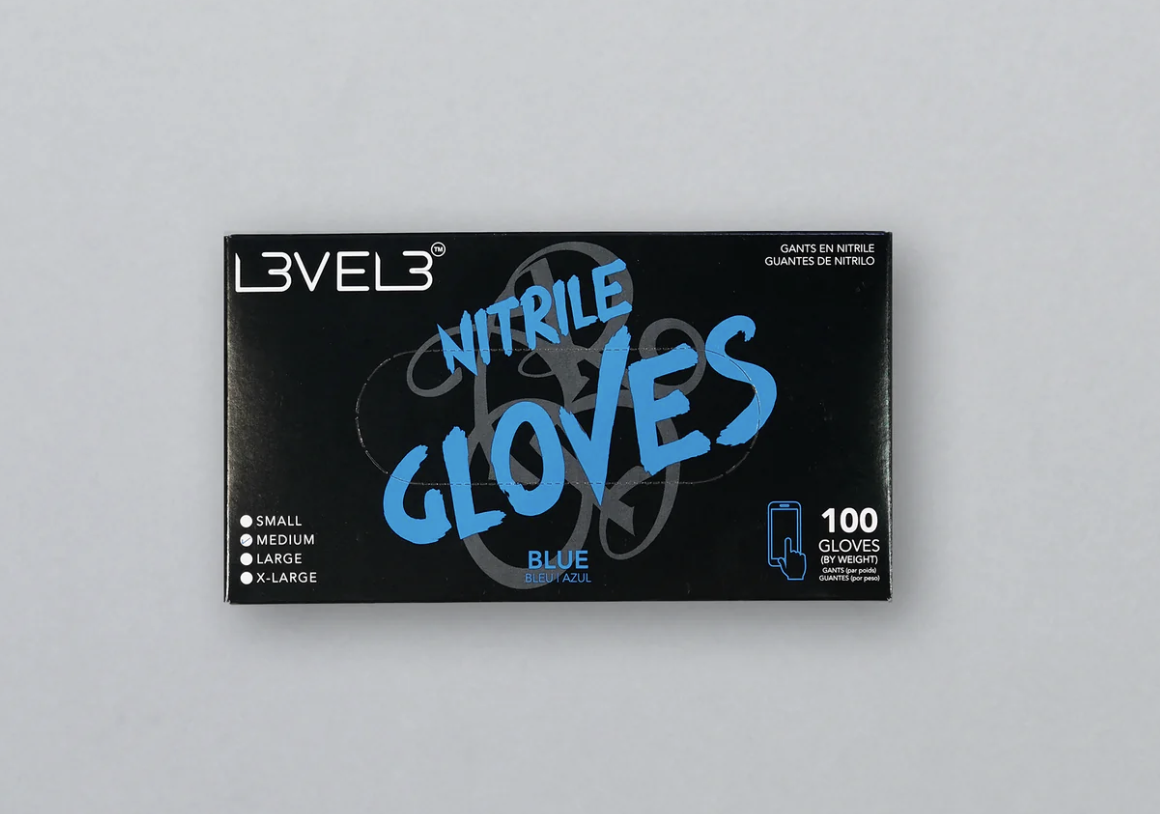 L3VEL 3 Nitrile Gloves Medium - Blue