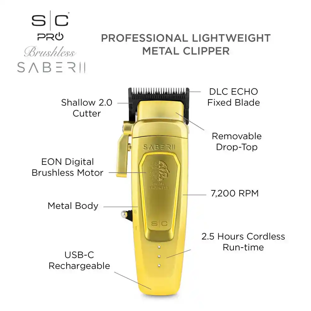StyleCraft Gold Saber Clipper