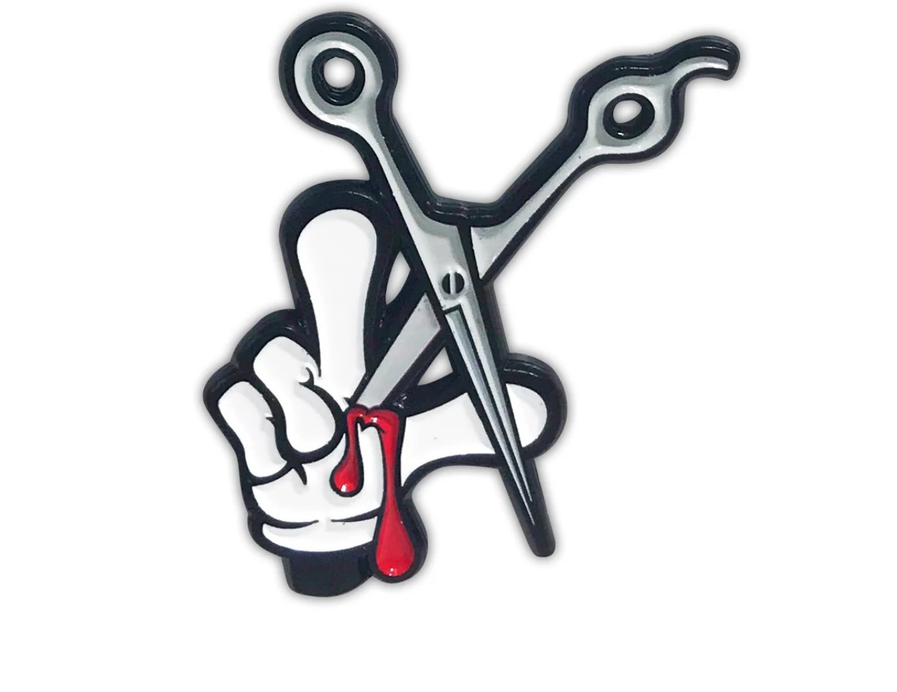 Blood Veins And Bandages LA Shears Pin